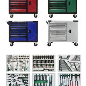 tool trolley with tools