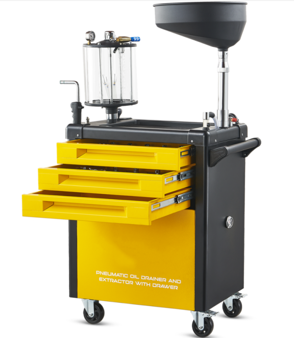 Engine Oil Extractor With pneumatic-Tool Trolley With Drawers