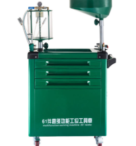 Engine Oil Extractor With pneumatic-Tool Trolley With Drawers