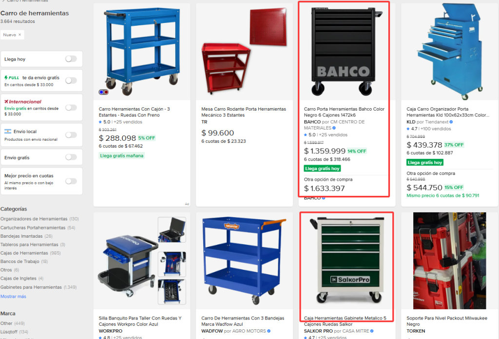 carros de herramientas /armarios de herramientas