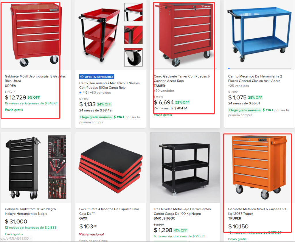 carros de herramientas /armarios de herramientas