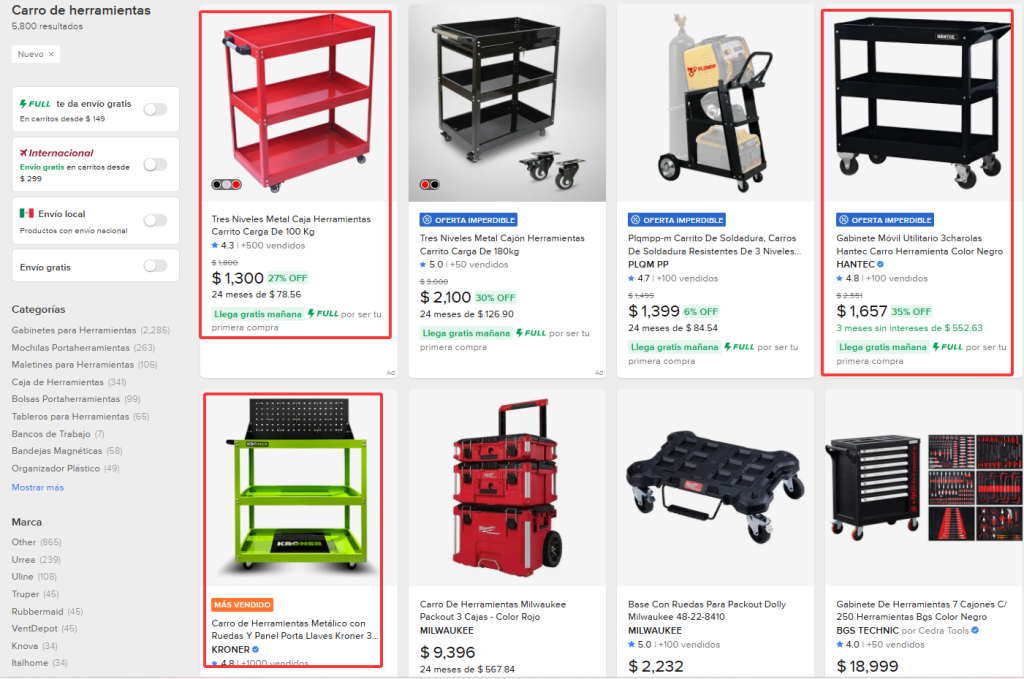 carros de herramientas /armarios de herramientas